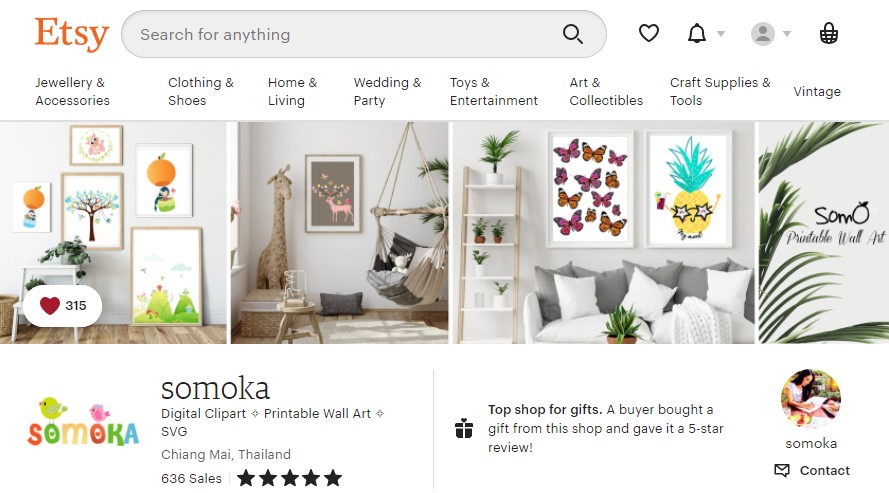 Somoka Etsy Shop